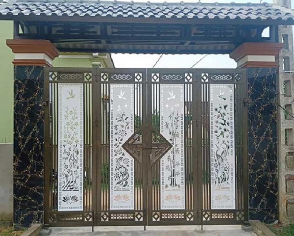 Mẫu cổng nhà đẹp hiện đại, thiết kế đơn giản 2023 | Trần Anh Group
