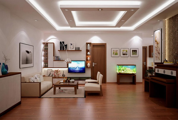 Top 50 mẫu trần thạch cao phòng khách nhà cấp 4 đẹp nhất