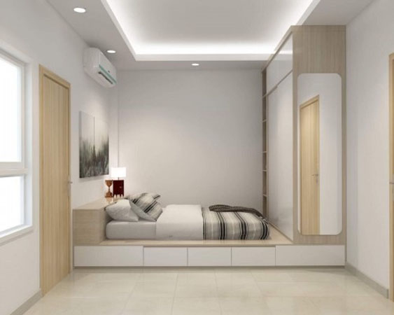 trần thạch cao phòng ngủ hiện đại 2022