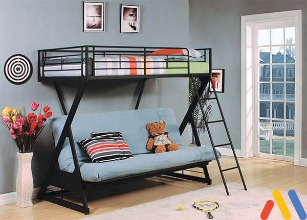 Một ví dụ về kích thước giường tầng bằng sắt thông minh