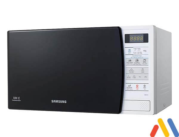 Tại sao lò vi sóng Samsung ME731K bị nhiễu điện sau thời gian sử dụng?