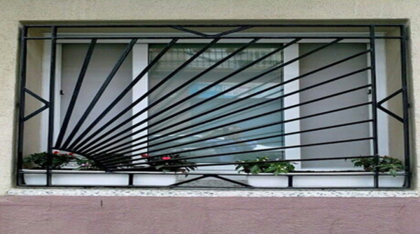 Mẫu cửa sổ lùa bằng thanh sắt thiết kế ấn tượng