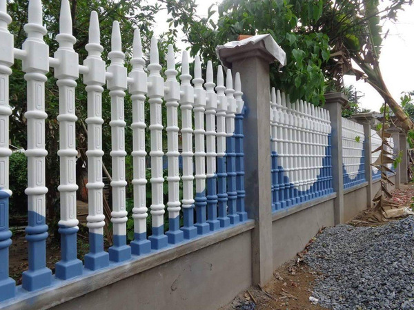Hàng rào làm bằng bê tông có thể sử dụng được hàng chục năm