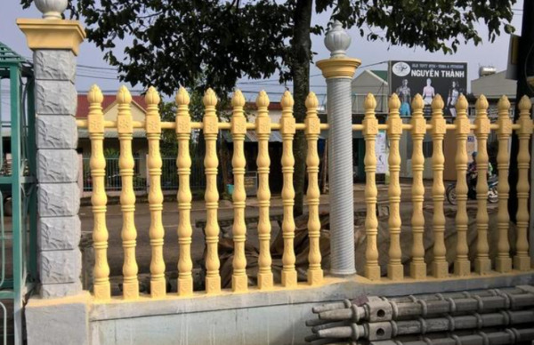 Mẫu hàng rào bê tông đúc sẵn được sử dụng phổ biến