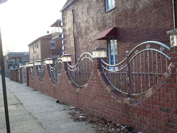 Hàng rào inox thiết kế hình elip