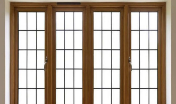 Mẫu cửa sổ bằng sắt ô vuông dài hiện đại