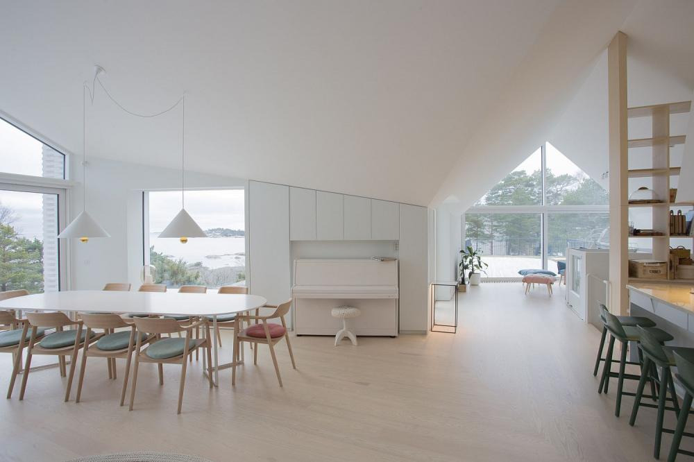 Phong cách nội thất Scandinavian mang đến không gian khoáng đạt cho biệt thự 1 tầng 4 phòng ngủ