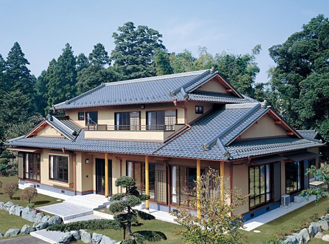Mẫu nhà Biệt thự mái Nhật đẹp