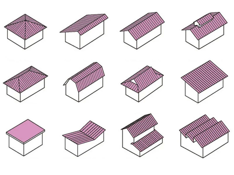 Cách tính diện tích xây dựng nhà biệt thự phần mái nhà