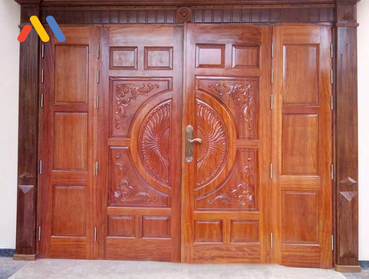 Mẫu cửa gỗ cổ điển sang trọng