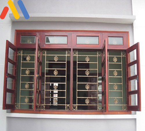 Mẫu cửa sổ 4 cánh bằng gỗ 3