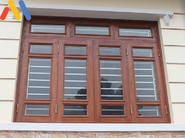 Mẫu cửa sổ gỗ cánh kính đẹp 1