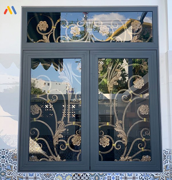 Mẫu cửa sổ song sắt hình hoa nghệ thuật