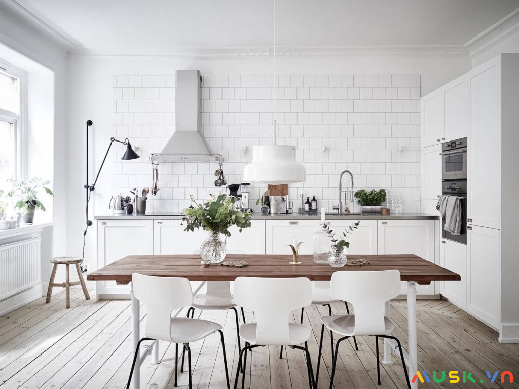 Phòng bếp hiện đại 2022 phong cách scandinavian