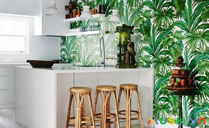 Mẫu phòng bếp theo phong cách tropical trong thiết kế nội thất 2