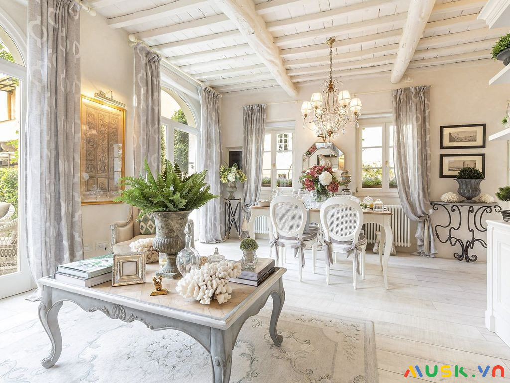 Thiết kế nội thất phong cách luxury cho biệt thự