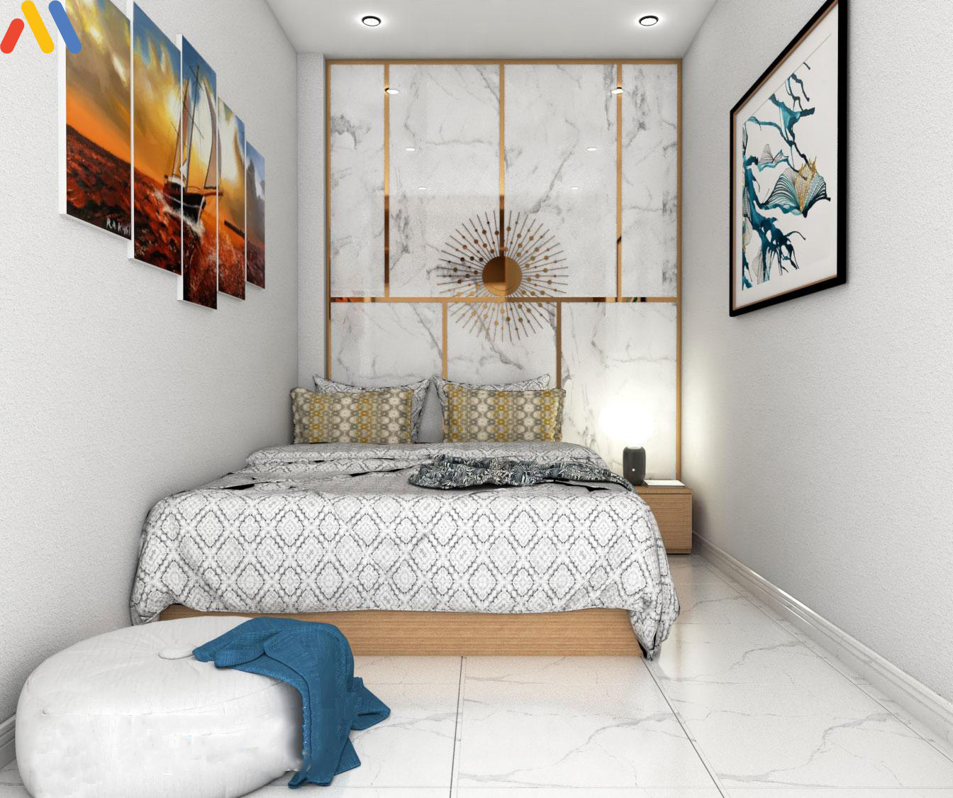 Các mẫu thiết kế nội thất cho phòng ngủ 10m2 theo phong cách hiện đại