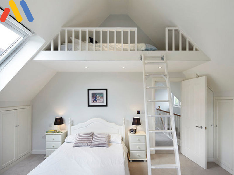 Sử dụng giường tầng hoặc nội thất đa năng để tối ưu hóa diện tích phòng ngủ