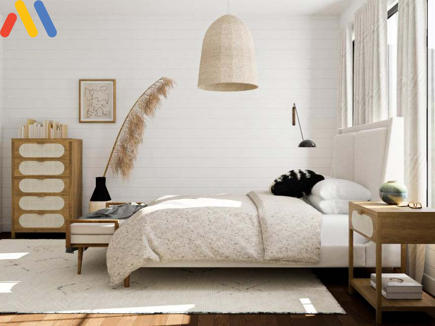 Thiết kế phòng ngủ 10m2 theo phong cách Bắc Âu