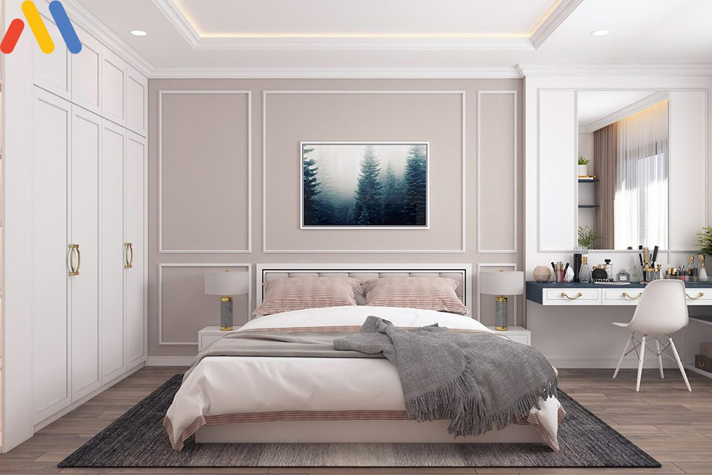 Phòng ngủ 25m2 phong cách tối giản, lạ mắt