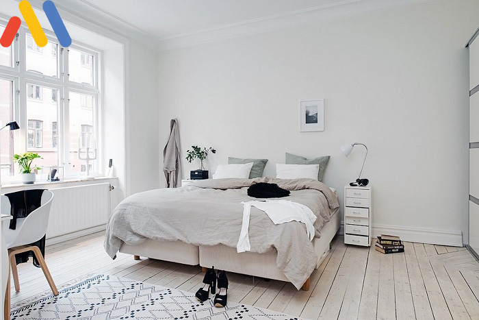 Phòng ngủ cho vợ chồng phong cách tối giản
