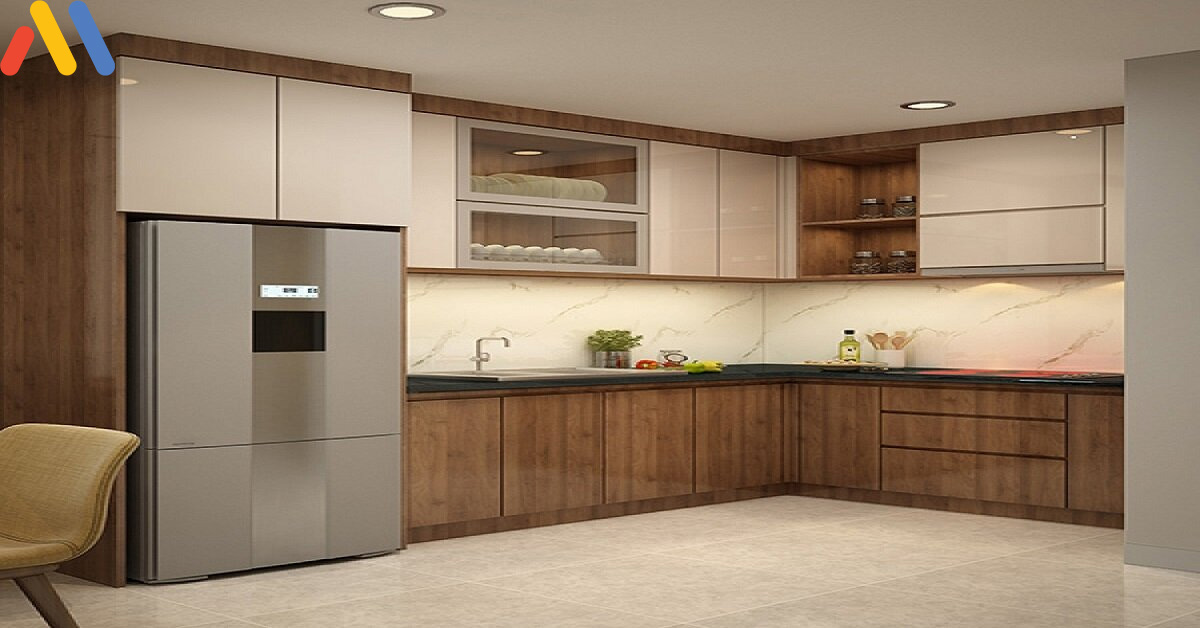 Mẫu thiết kế nội thất phòng bếp đẹp hiện đại đơn giản vẫn đảm bảo công năng 1