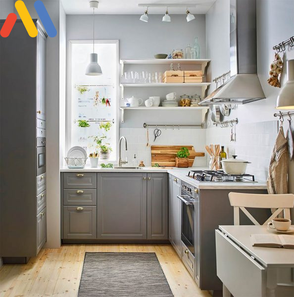 Thiết kế nội thất cho phòng bếp nhỏ gọn 2