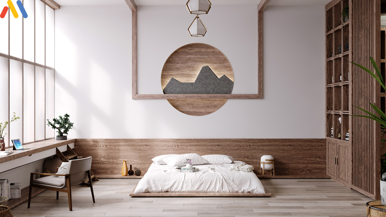 Mẫu thiết kế phòng ngủ theo phong cách Nhật Bản