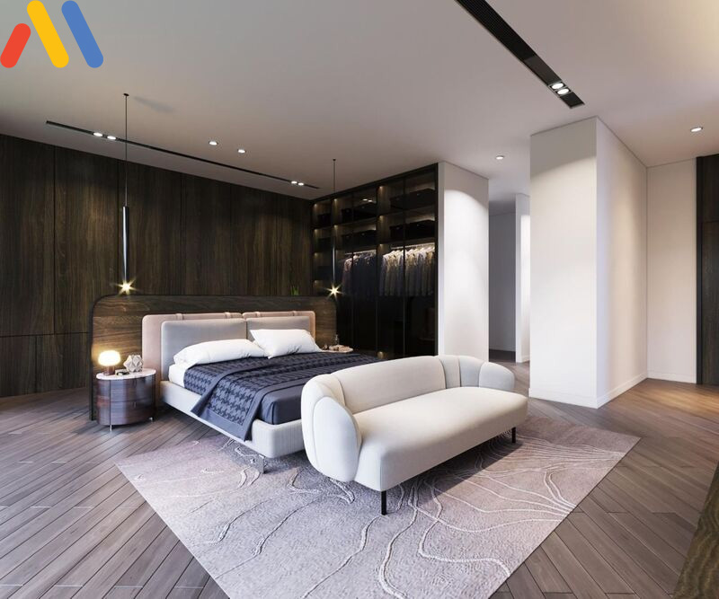 Thiết kế nội thất cho phòng ngủ 29m2 phong cách hiện đại được ưa chuộng nhất hiện nay