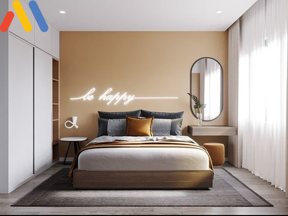 Thiết kế nội thất phòng ngủ 10m2 tối giản, tiết kiệm diện tích