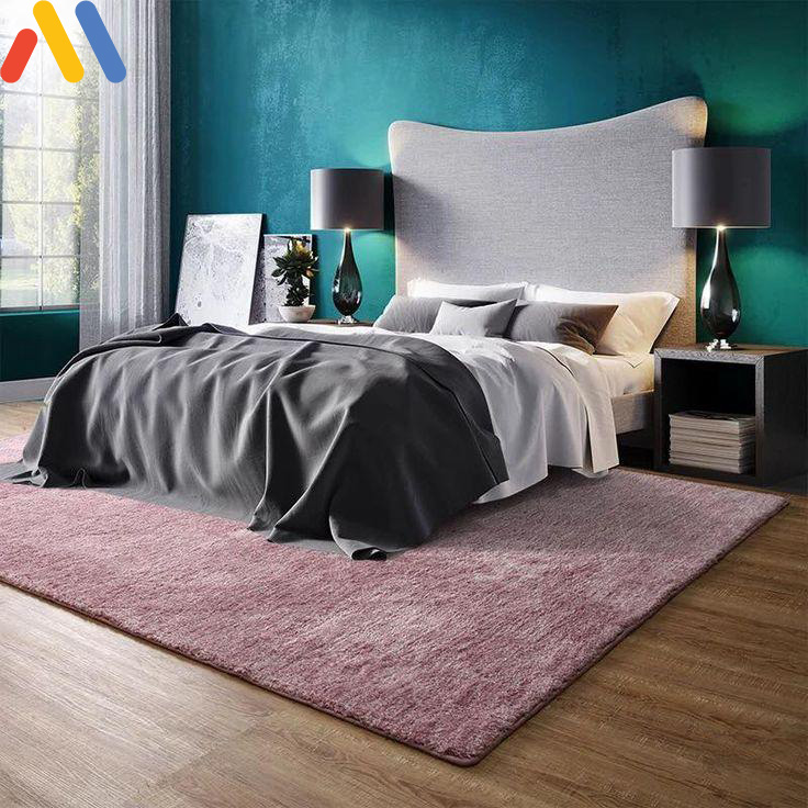 Thảm phòng ngủ còn có tác dụng giữ cho giường của bạn sạch và đỡ bụi bẩn hơn