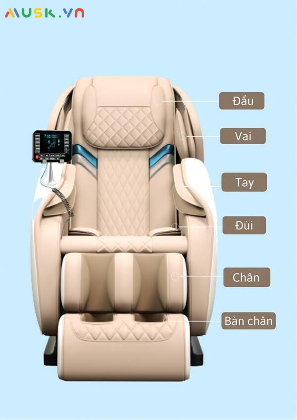 Các tính năng của sản phẩm ghế massage