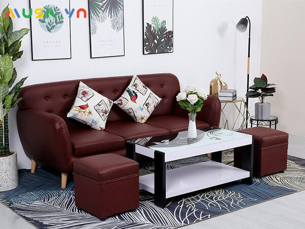 Màu sắc của bộ ghế sofa phù hợp với căn phòng