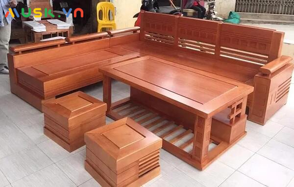Kích thước các loại ghế Sofa gỗ chữ L