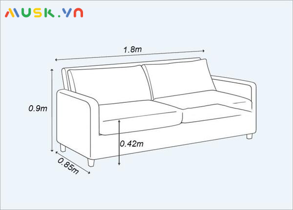 Một số lưu ý cần biết về kích thước ghế sofa văng khi chọn mua 