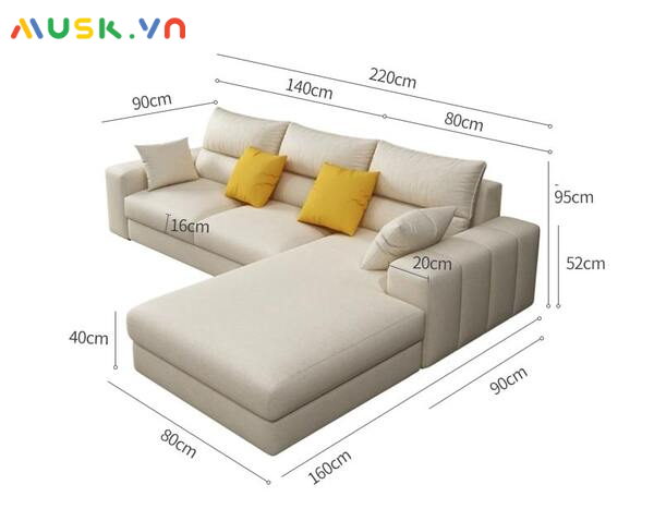 Cần nắm rõ kích thước tiêu chuẩn ghế sofa để có thể chọn được mẫu sofa hài hòa với diện tích căn phòng