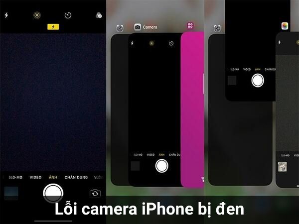 lỗi camera iPhone bị đen