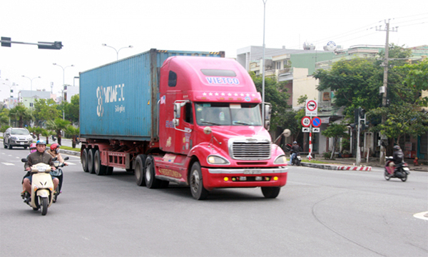 chiều cao xe container