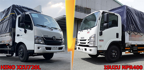 Xe tải Hino so sánh xe tải Isuzu và Hino