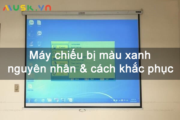 Nguyên nhân máy chiếu bị màu xanh và cách khắc phục