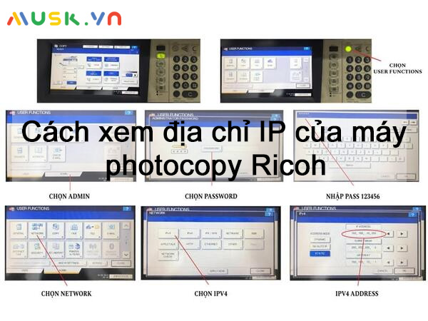 Cách kiểm tra IP máy photocopy Ricoh cực đơn giản