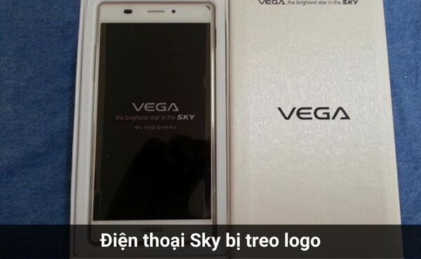 điện thoại sky bị treo logo