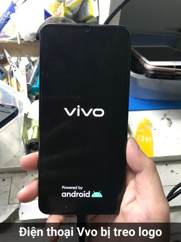 điện thoại vivo bị treo logo