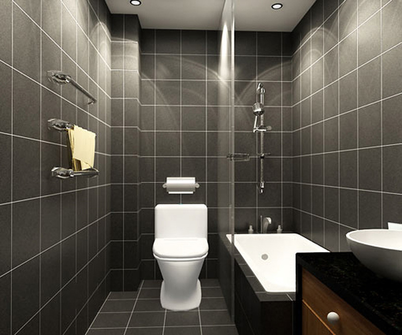 Nhà vệ sinh nhà cấp 4 100m2 2 phòng ngủ hiện đại, đầy đủ công năng