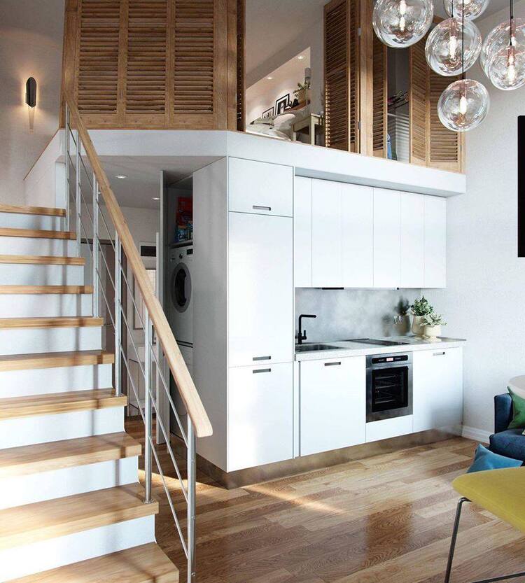 Thiết kế nhà gác lửng đẹp, tinh giản nội thất giúp mở rộng không gian sống