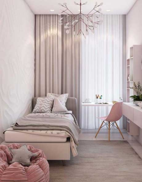 Phòng ngủ thiết kế phù hợp với diện tích nhà