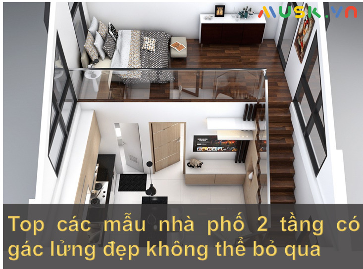 Mẫu thiết kế xây nhà 2 tầng có gác lửng đẹp kèm bản vẽ 2023  Kiến Thiết  Việt