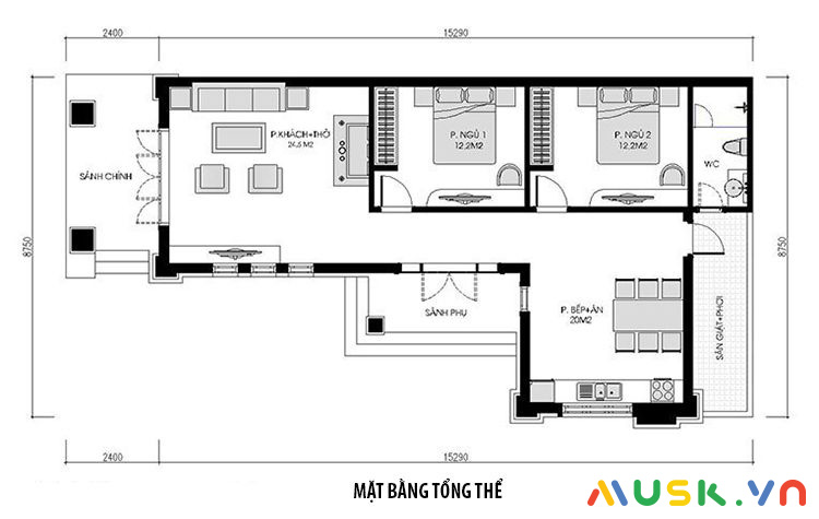 5 mẫu nhà cấp 4 hiện đại 520 2 phòng ngủ đẹp không gian mở  Hiện đại Nhà  Thiết kế