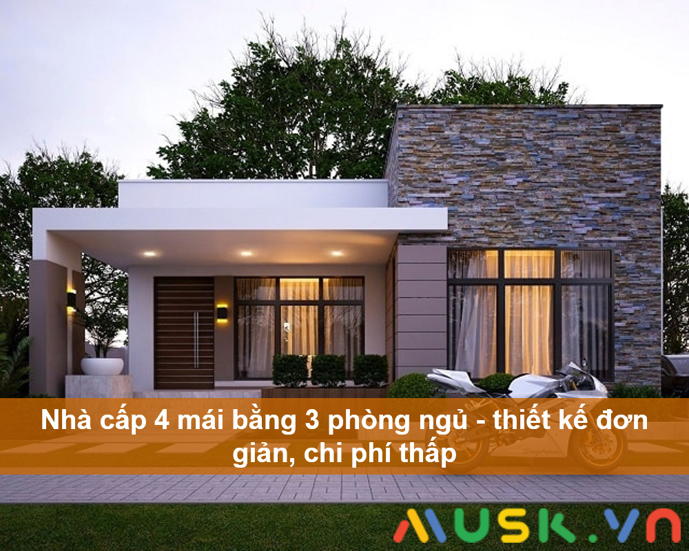 Đừng bỏ lỡ 100 bản vẽ mẫu nhà cấp 4 nông thôn 3 phòng ngủ 1 phòng khách đẹp  nhất  Kiến trúc Angcovat