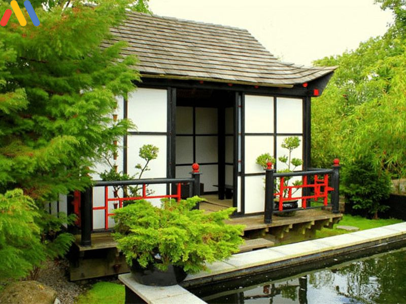 Nhà vườn cấp 4 chữ với phong cách kiến trúc Nhật cực độc đáo.